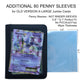 Rayvol Jumbo Card Binder Size Xl, Fits 80 Xl Jumbo Cards -Includes 80 Sized Xl Penny Sleeves, Ringless Jumbo Card Binder For Ove