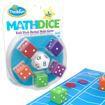 Think Fun Math Dice Junior Game For Boys And Girls Age 6 And Up - Teachers Favorite And Toy Of The Year Nominee