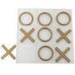 Deco 79 Metal Tic Tac Toe Game Set With Gold Pieces, 12' X 1' X 12', Gold