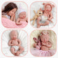 Babeside Lifelike Reborn Baby Dolls Silicone Full Body - Girl 12 Inch - Soft Body Flexible Limbs Realistic Real Life Baby Dolls With Accessories For 3+ Years Old Girls Boys Gift