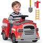 Bupplee 12V Electric Ride-On Fire Truck For Toddlers, Kids Vehicle With Toy Fire Extinguisher, Alarm Lamp, Siren-Call, Wrench Se