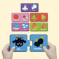 Yay Play Color Match 2 Piece Wooden Jigsaw Puzzle, Set of 6 Wooden Puzzle for Kids, Montessori Early Educational Pre School Puzz