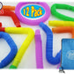 Matty's Toy Stop Pull 'N Pop Multi-Color Tubes (Toobs) with Storage Bag - 12 Pack