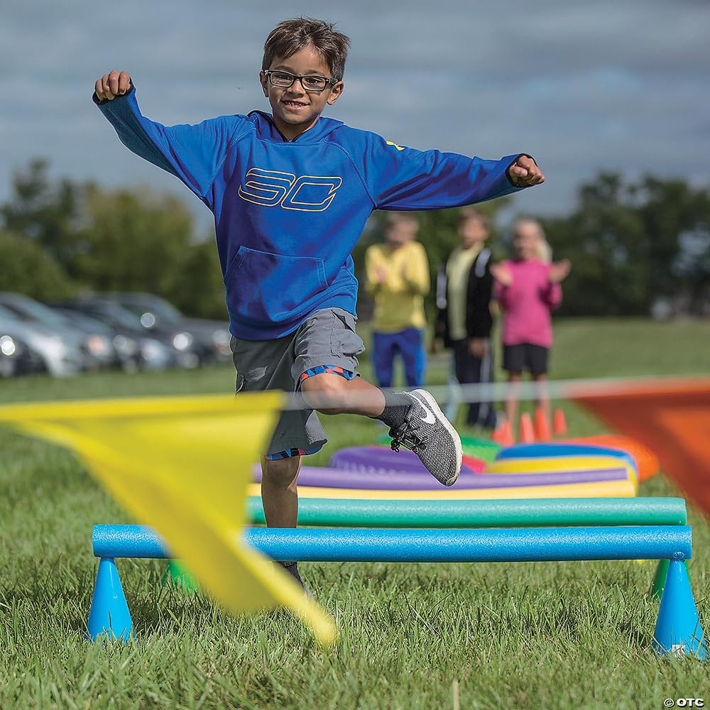 Fun Express Large 20 Inch Obstacle Course Agility Rings, Set Of 6 Rings, Great For Physical Education, Festivals And Outdoor Act