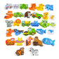AOROCO Wooden Animal Alphabet Puzzle - Montessori ABC Learning Toy for Toddlers Ages 3-5, Educational Stacking Blocks with Upper