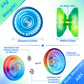 MAGICYOYO Pack of 3 Responsive Yoyos K1 Tug Return Hubstacks Yo-yo for Kids Beginners Dual Purpose with Unresponsive Bearings Kit + 3 Bags+18 Yoyo Strings(Crystal Blue +Green Yellow +Blue Pink Yellow)