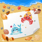 24 Sheets 8.27''  5.9'' Make Your Own Sea Animals Stickers For Kids Toddlers, Make A Face Stickers For Kids Party Favors Activit