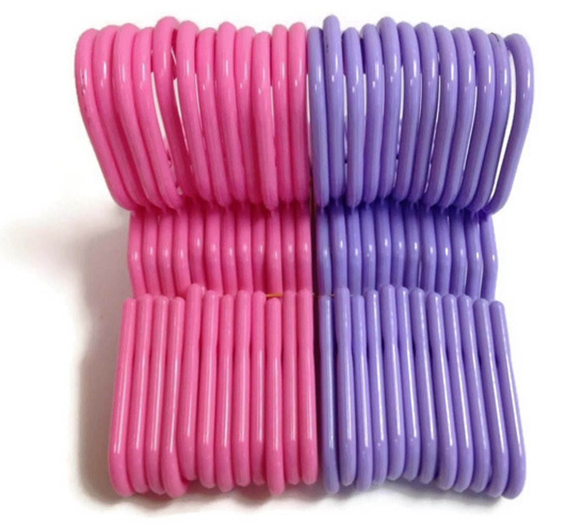 12 Pink And 12 Lavender Plastic Hangers For 18 Inch Dolls Fits 18 Inch Doll Clothes