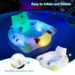 Deeprblu Inflatable Pool Floats Chair With Color Changing Light, Solar Powered Water Floats For Adults With 2 Cup Holders & 2 Ar