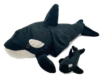 Funstuff Orca With Baby - Stuffed Animal Plush 16''