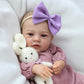 Scom Realistic Reborn Baby Dolls - 18 Inch Real Life Baby Girl, Newborn Doll With Full Body Vinyl, Lifelike Baby With Anatomical
