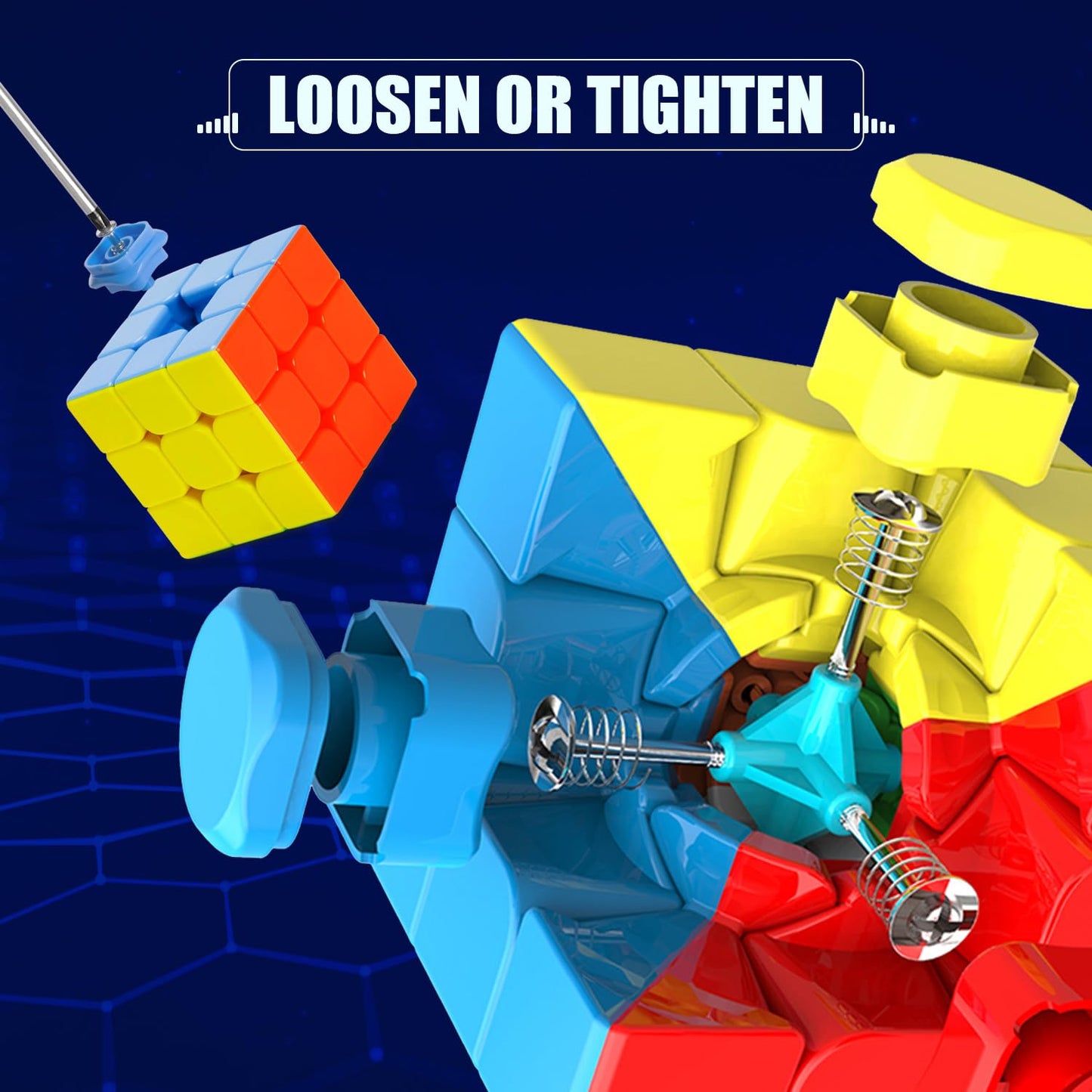 Steam Life Speed Cube Set 8 Pack Magic Cube | Includes Speed Cubes 3X3, 2X2, 4X4, Pyramid Cube, Megaminx Cube Bundle Collection Cube Toys For Kids & Adults