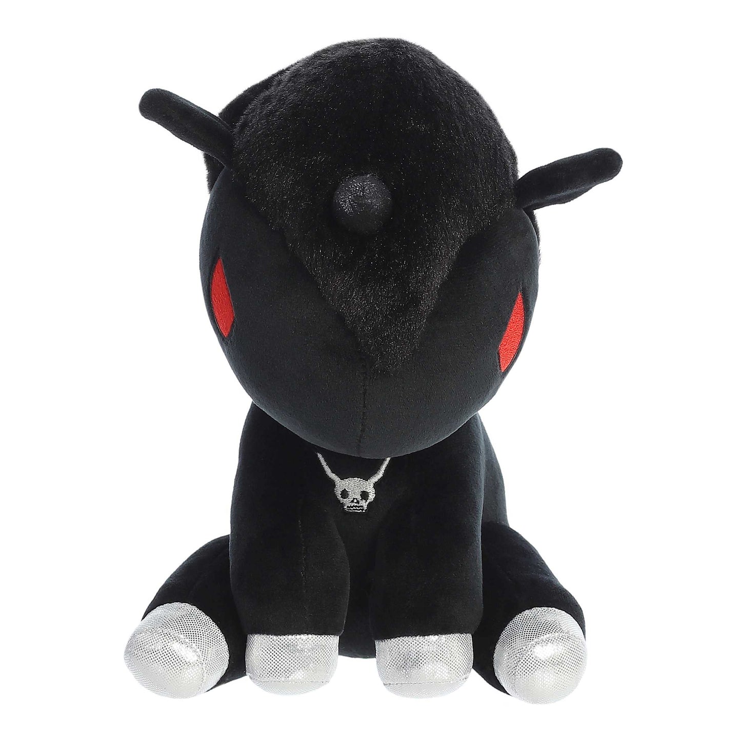 Aurora Enchanting Tokidoki Fumo Stuffed Animal - Bright & Colorful Design - Showpiece Plush - Black 8.5 Inches