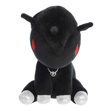Aurora Enchanting Tokidoki Fumo Stuffed Animal - Bright & Colorful Design - Showpiece Plush - Black 8.5 Inches