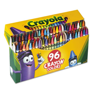 Crayola 520096 Classic Color Crayons in Flip-Top Pack with Sharpener, 96 Colors