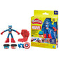 Play-Doh Marvel Captain America Stamping Shield with Bendy Action Figure, Imagination Toys for 4 Year Old Boys and Girls and Up