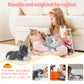 Tezituor 17inches Cute Cat Stuffed Animals  2 Pcs Realistic Stuffed Kitten Cat Plush Toy Gift for Christmas Birthday Girl Boy (Blue & Gray)