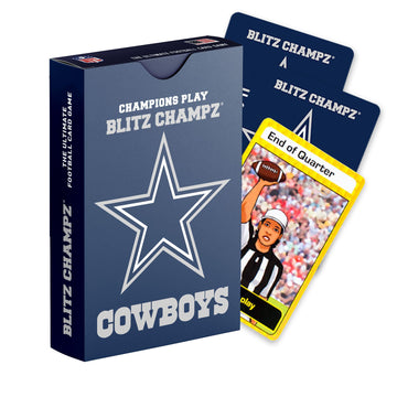 Blitz Champz Dallas Cowboys- Official NFL Playing Cards & Dallas Cowboys Gifts for Men & Women, Fun Travel Card Games for Adults