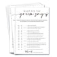 Wedding Shower Games Cards, What Did The Groom Say, Bridal Shower Games 25 Guests, Engagement Party Wedding Games For Guests, Mi