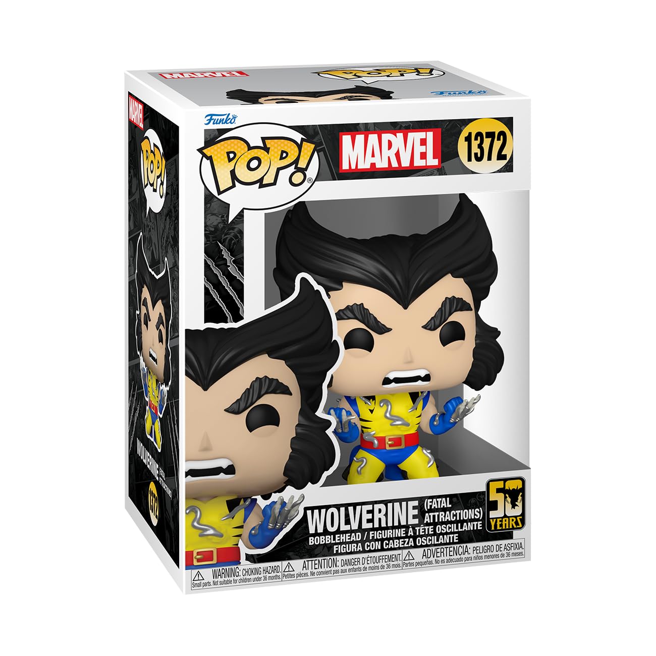 Funko Pop! Marvel: Wolverine 50Th – Ultimate Wolverine With Adamantium - X-Men - Collectable Vinyl Figure - Gift Idea - Official Merchandise - For Kids & Adults - Comic Books Fans