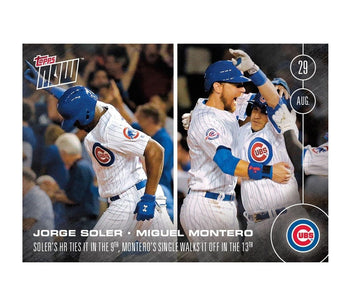 Mlb Chicago Cubs Sole, Montero #407 Topps Now Trading Card
