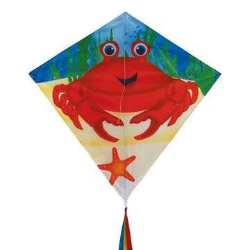In The Breeze 3290 - Crab 30 Inch Diamond Kite - Fun, Easy Flying Kite