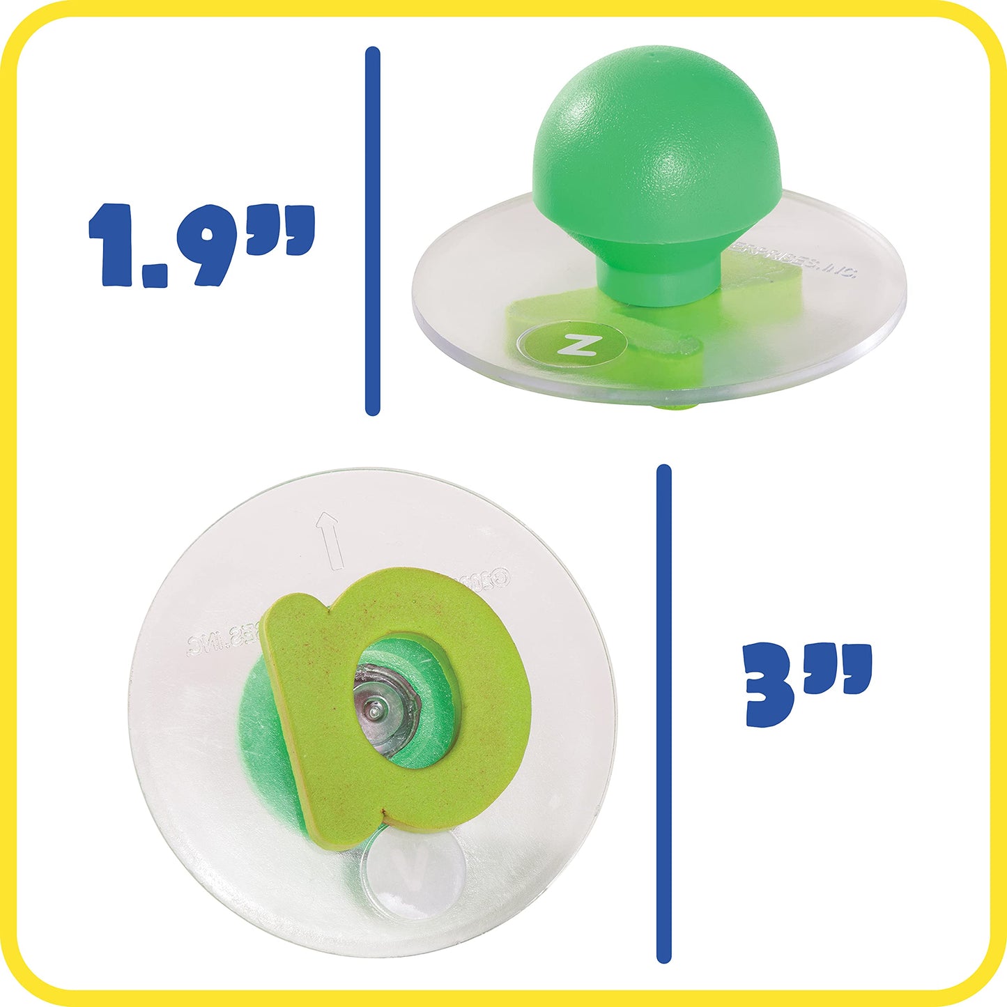 READY 2 LEARN Giant Stampers - Alphabet - Lowercase - Easy to Hold Foam Stamps for Kids - Arts and Crafts Stamps for Displays, P