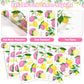 Obusatt 96Pcs Pink Lemon Party Supplies Lemon Paper Plates Napkins Lemons Summer Party Decoration Disposable Pink Lemonade Table
