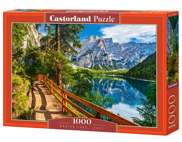 CASTORLAND 1000 Piece Jigsaw Puzzle  Braies Lake  Italy  Landscape Puzzle of Italy with Mountains  Dolomites  South Tyrol  mature-themed Puzzle  Castorland C-104109-2