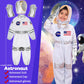 Loyo Kids Role Play Dress Up Clothes For 3-8 Years Old Play, 4 Sets Astronaut/Doctor/Fireman/Construction Costume For Kids And Toddlers Boys Halloween Costumes
