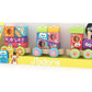 J'adore Wooden Sorting Animal Print Stacking Train - Fun Learning Toy for Kids