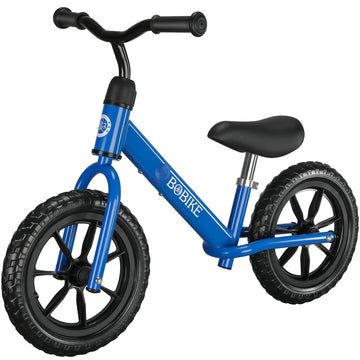 Bobike Toddler Balance Bike Toys For 2 To 5 Year Old Girls Boys Adjustable Seat And Handlebar No-Pedal Training Bike Best Gifts For Kids (Blue)