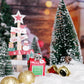 Christmas Village Accessories Ornaments Resin Christmas Village Sets Decoration For Xmas Festival Holiday (Raccoon Letters From