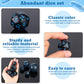 15 Pieces Complete Polyhedral Dice Set D3-D100 Spherical RPG Dice Set in Opaque Black, 100 Sides Dice Set for Role Playing Table