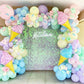 Donut Balloons, Pink Yellow Teal Balloons Pastel Pink Teal Sprinkles Confetti Balloons For Donut Theme Party Cutouts Kids Birthd