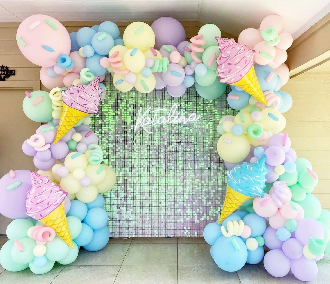 Donut Balloons, Pink Yellow Teal Balloons Pastel Pink Teal Sprinkles Confetti Balloons For Donut Theme Party Cutouts Kids Birthd