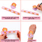 FOIMAS Valentine's Day Slap Bracelet Set,32pcs Animal Heart Snap Bracelet Wristband and 36pcs Gift Cards for Kids School Classro