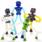 Boxgear 4 Pieces Led Shape Changing Robot Toy, Telescopic Pop Tubes Fidget Toys, Sensory Toys For Girls Boys (Robot)