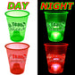 mishunyus 24 Pcs Christmas Party Cups,Glowing Christmas Team Naughty or Nice Party Cups Decoration Cups for Christmas Party Cups