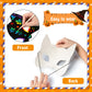 MGparty Halloween Crafts 42PCS Halloween Rainbow Scratch Mask Magic Scratch Paper Art for Kids Birthday Classroom Decoration Par