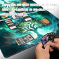SIXTORE enhanced Board Game 24x14in TCG Playmat Compatible for OCG CCG RPG MTG Play Mats Mousepad Desk Mat (Green Vitality)