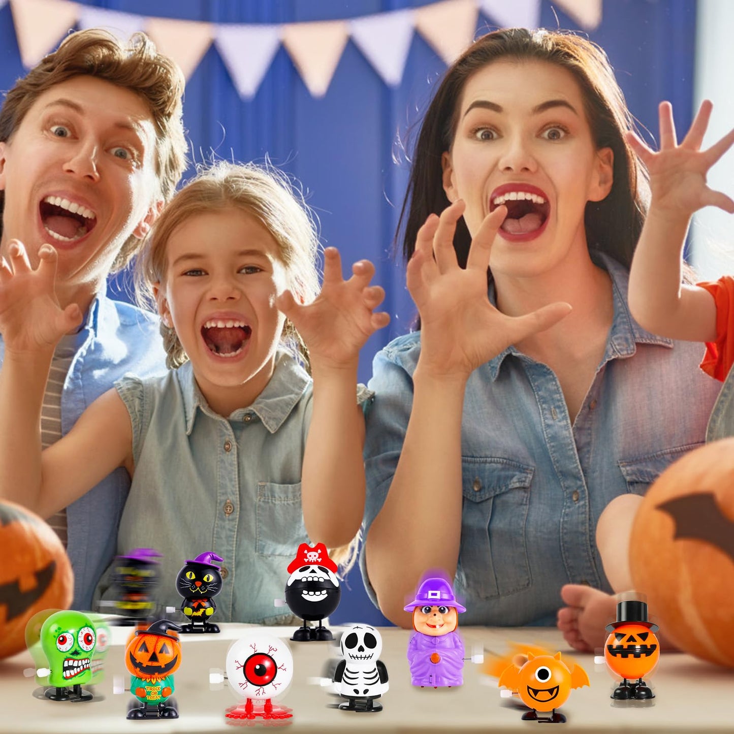 Mgparty 24Pack Halloween Wind Up Toys Assortment For Kids Halloween Toy For Goody Bag Filler Halloween Party Favors