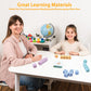 Humerry Word Spelling Game, Matching Letter Game For Kids, Fast-Paced Word Race Cube Game, 54Pcs Flash Cards Alphabet Blocks, Ed