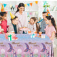 Grehumor 3Pcs Mermaid Tablecloth Birthday Supplies Party Gifts For Girl The Little Mermaid Party Favors Disposable Plastic Table