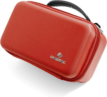 Gamegenic Game Shell 250+ | Portable Case For Board Games And Card Games | Holds Up To 250 Double-Sleeved Cards | Accessories Compartment Holds Tokens And Dice | Red Color | Made By