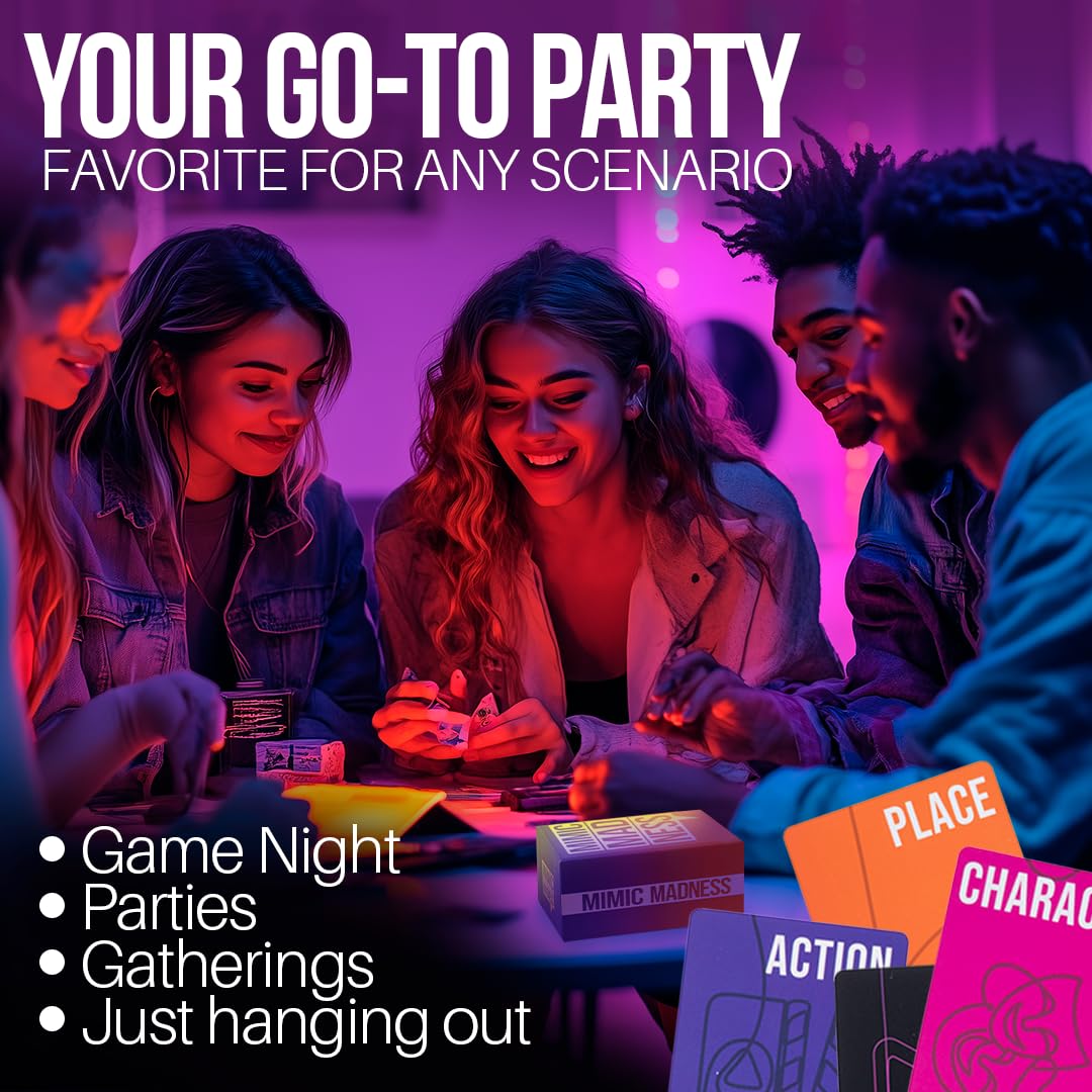 Why Don'T We Nights Mimic Madness Game, Charades With 3 Categories: Characters, Place, Action