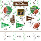 30 Pieces Football Party Decorations Football Hanging Swirl for Football Birthday Party Football Game Day Tailgate Party Supplie
