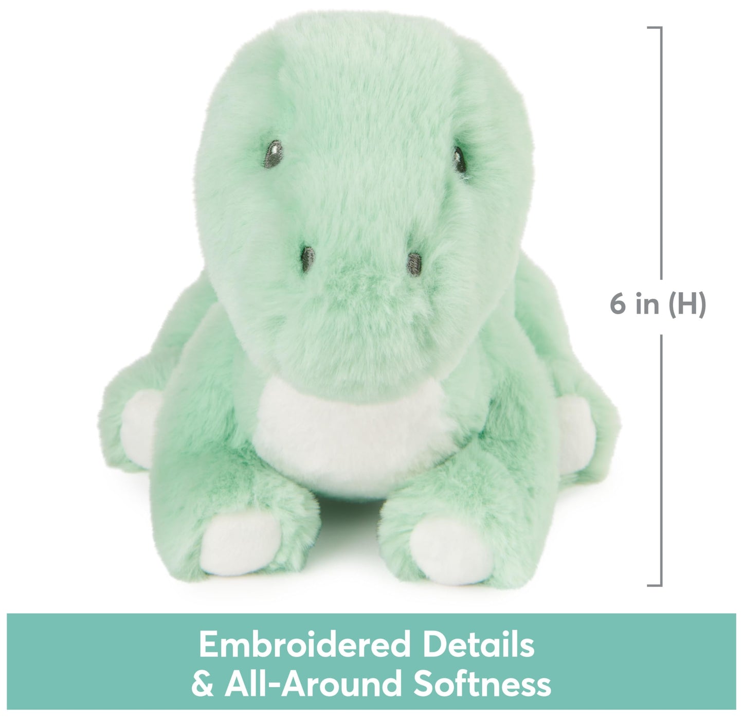 Gund Baby Fern Dinosaur Plush, Stuffed Animal For Babies And Toddlers, Green, 10