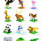 Kimiangel Party Favors For Kids, 12 Pack Mini Animals Building Blocks Sets For Goodie Bags, Prize Box Toys For Kids, Fillers, Prizes, Christmas Birthday Gifts Stem Educational Brick Kits(1222 Pcs)