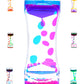 Liquid Motion Bubbler Timer Diamond Shaped Liquid Timer For Fidget Toy,Autism Toys, Children Activity, Calm Relaxing,Penguin Desk Toys And Home Ornament (Blue And Pink-Ordinary)